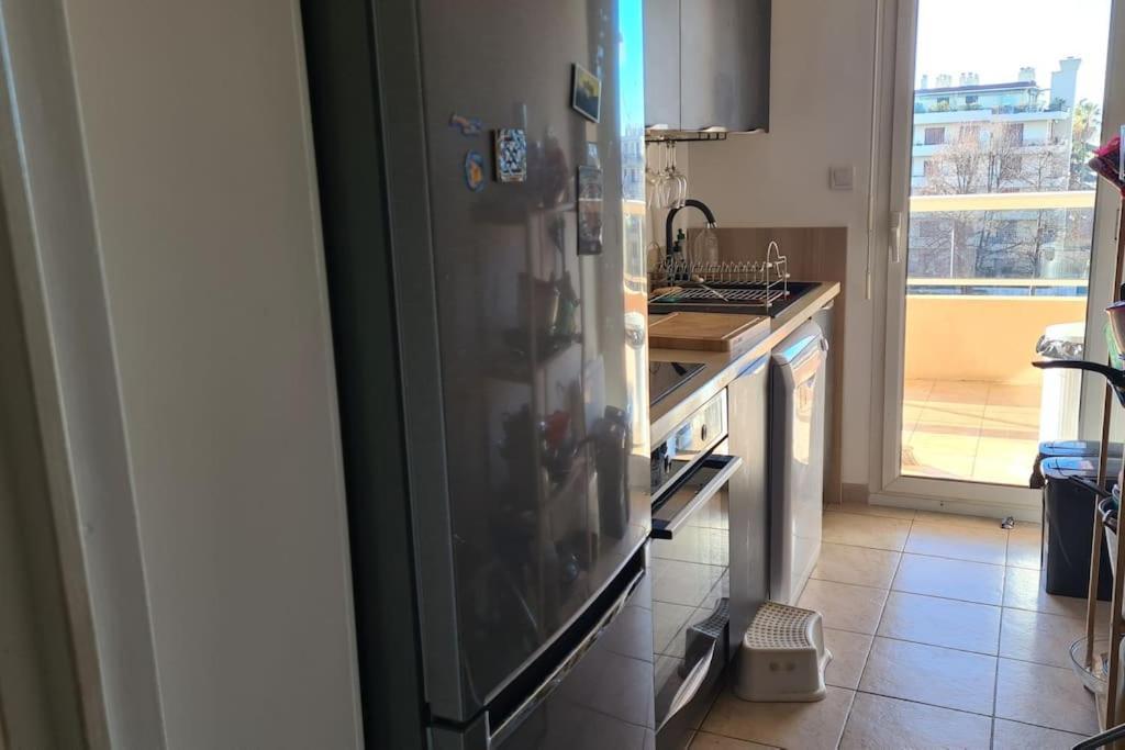 Appartement Vue Mer Sur Les Hauteurs De Nice Bagian luar foto